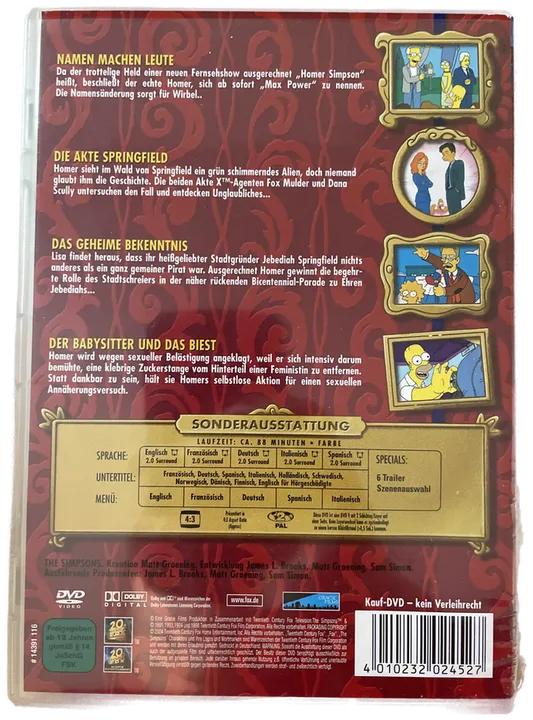 DVD - Die Simpsons Classics - Greatest Hits - Bild 2