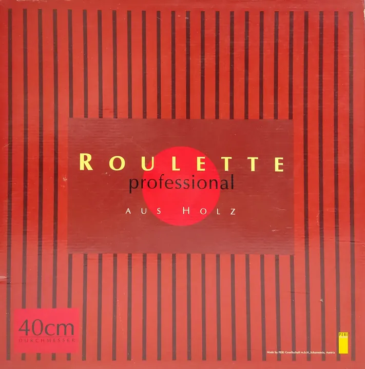 Roulette professional aus Holz - Gesellschaftsspiel - Peri  - Bild 4