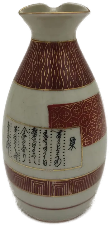 Sake-Flasche-Porzellan aus Japan mit Muster - Bild 2