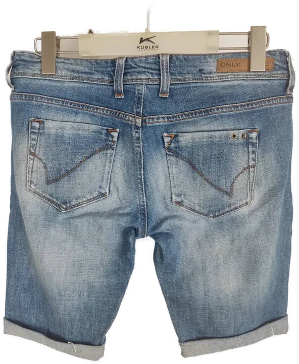 ONLY Damen Stretch Jeans Shorts in Blaumeliert, Größe W30L/34 - Bild 2