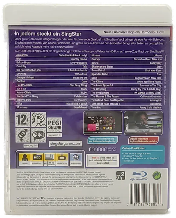 PS3 Singstar +SingStore Vol.2 - Bild 2