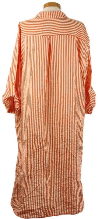 Damen Hemdkleid orange gestreift - L/XL  - Bild 2