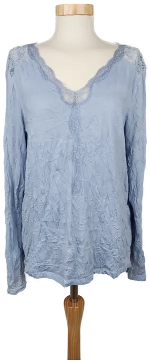 Street One Damen Blusenshirt in Crash Optik hellblau - Größe 36 - Bild 1