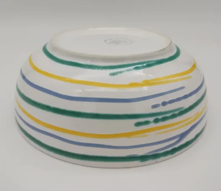 Gmundner Keramik Salatschüssel blau/ grün/ gelb - 23cm Durchmesser - Bild 2