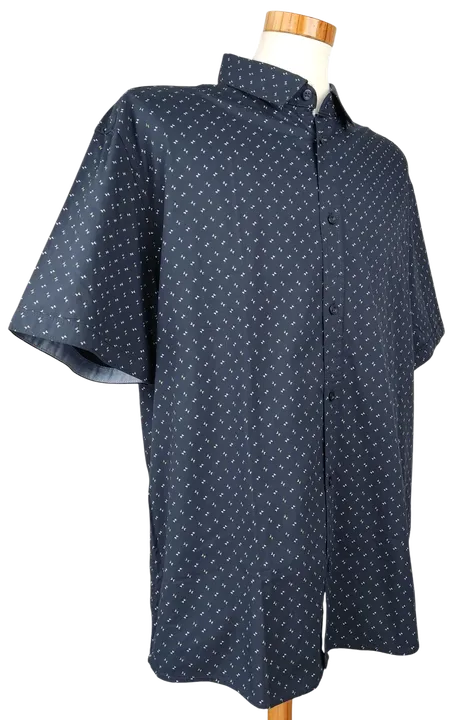 Tom Tailor Herren Kurzarmhemd, blau - Gr. XXXL  - Bild 3