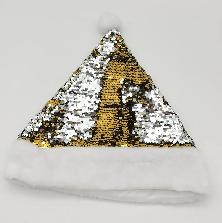Weihnachtsmütze gold/ silber  - Bild 2