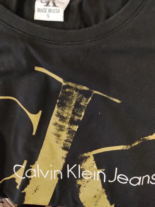 Calvin Klein Herren T-Shirt schwarz Gr. S - Bild 3