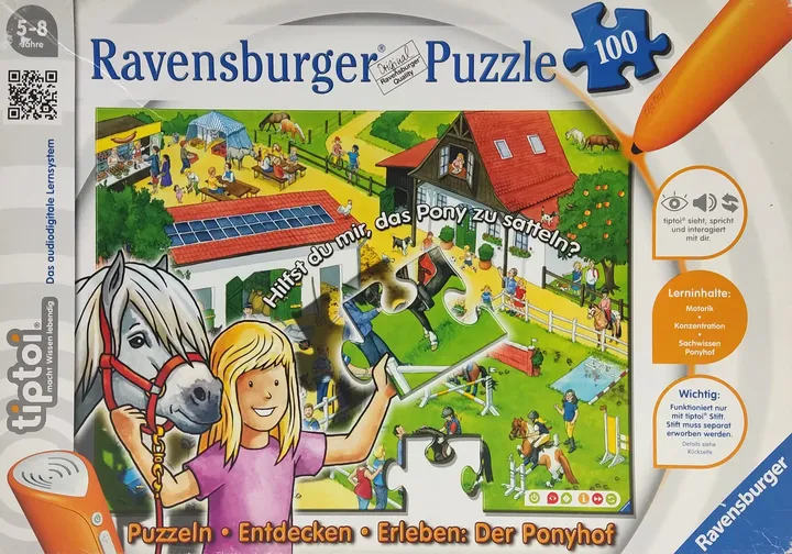 tiptoi® Ravensburger Puzzle 100 -  Der Ponyhof  - Bild 2