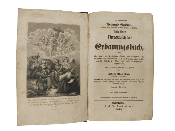 Katholisches Unterrichts- und Erbauungsbuch 1843 - Bild 1