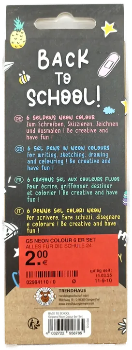 Trendhaus 6 Gelpens Neon Colour - Bild 2