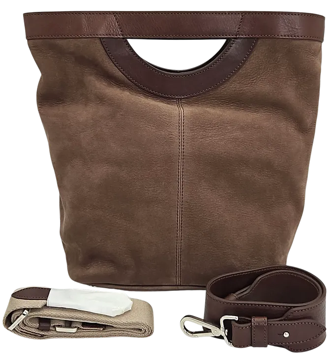 Max V. Koenig Damen Handtasche, dunkelbraun - mittel - Bild 1