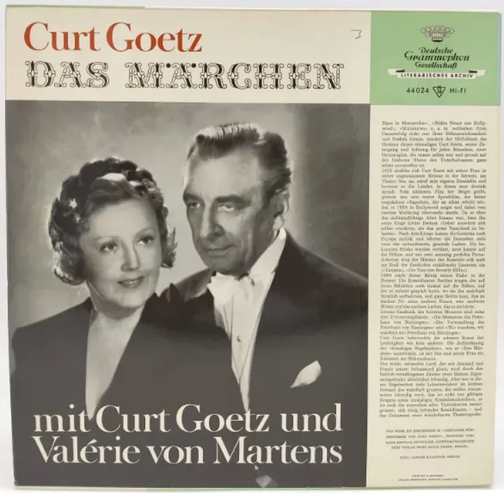 Vinyl LP - Curt Goetz, Valérie von Martens - Das Märchen  - Bild 2
