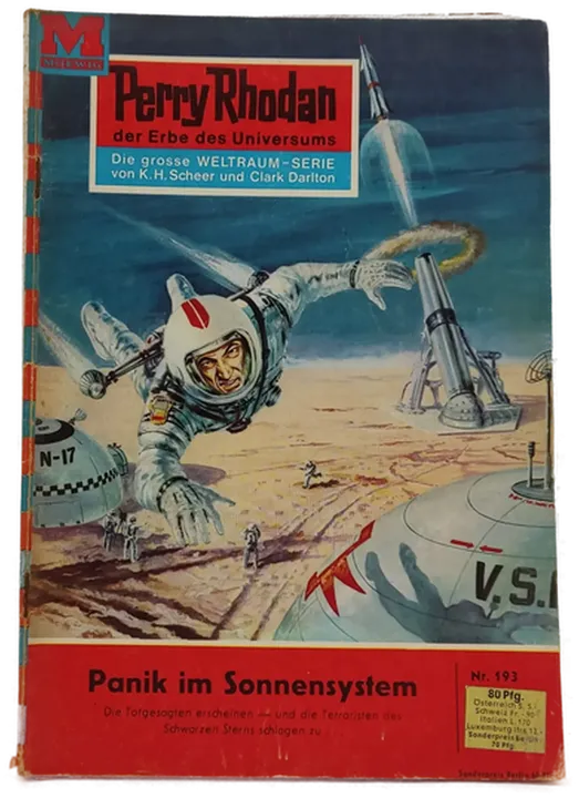  Romanheft Perry Rhodan Panik im Sonnensystem Erstauflage Nr.193 - Bild 1