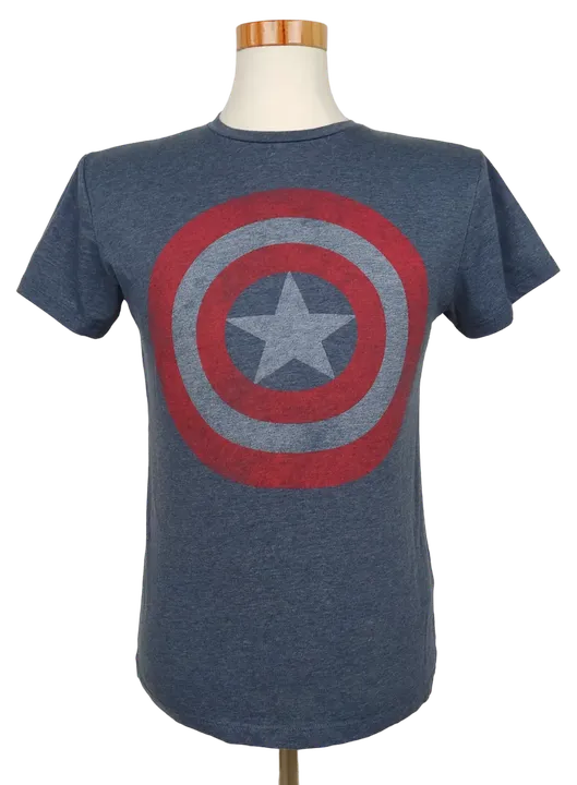 Marvel Comics Captain America Herren T-Shirt, grau - Gr. M  - Bild 1