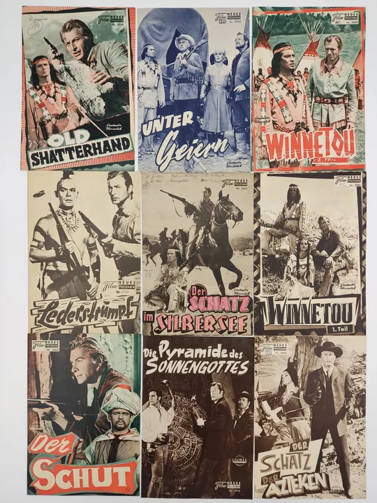 9x Vintage Filmprogramme - Karl May 1960er - Bild 2