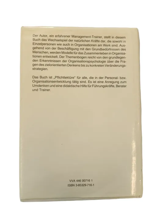 Buch Waldefried PechtlZwischen Organismus und Organisation - Bild 2