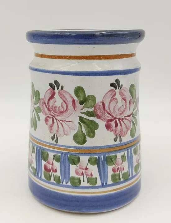 J Graf Bierkrug aus Keramik mit Blumenmuster  - Bild 3