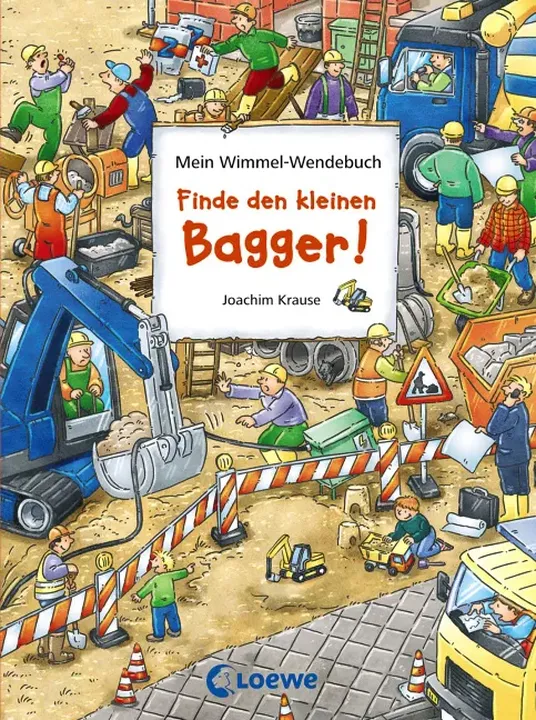 Mein Wimmel-Wendebuch - Finde den kleinen Bagger!/Finde den roten Ritterhelm! - Bild 1