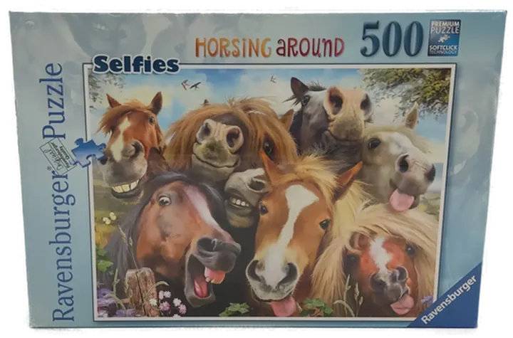 Ravensburger Puzzle Nr. 146956 Selfies Horsing Around 500 Stk. - Bild 2