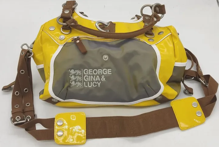 George Gina Lucy Tasche gelb/grau Schloss fehlt - Bild 1