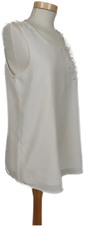 Vero Moda Damen Top Bluse ärmellos weiß - S/36 - Bild 3
