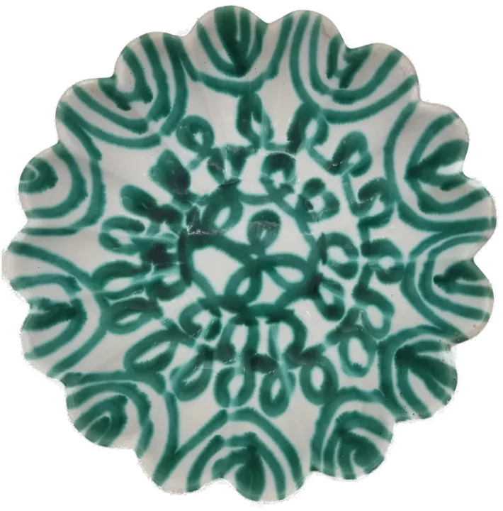 Gmundner Keramik Obstschale grün geflammt 24 cm  - Bild 2