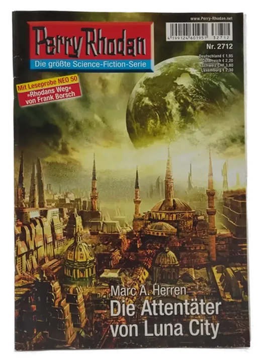  Romanheft Perry Rhodan Die Attentäter von Luna City Erstauflage Nr.2712 - Bild 2