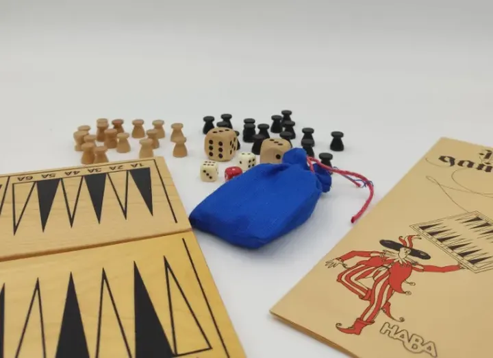 Vintage Haba Backgammon Mini Spielset inkl. Spielanleitung  - Bild 2
