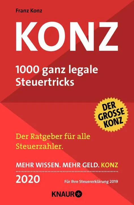 Konz 1000 ganz legale Steuertricks - Bild 1