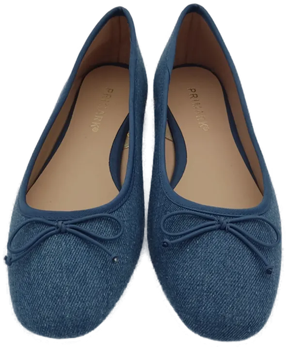 Primark Ballerinas Stoff blau NEU - Gr. 37 - Bild 1