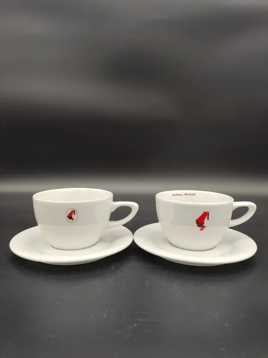 2 Stück Große Julius Meindl-Kaffeetassen mit Untertassen / Durchmesser 10,5 cm - Bild 3