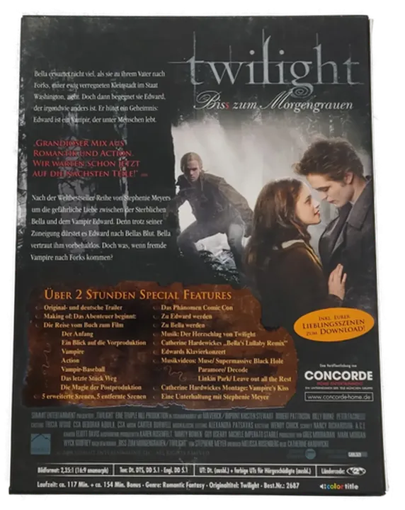 2 DVD's Twilight  Biss zum Morgengrauen Fanedition - Bild 3