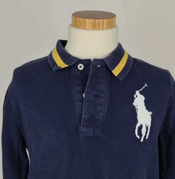 Ralph Lauren Jungen Langarmshirt dunkelblau mit bunten Details - M  - Bild 2