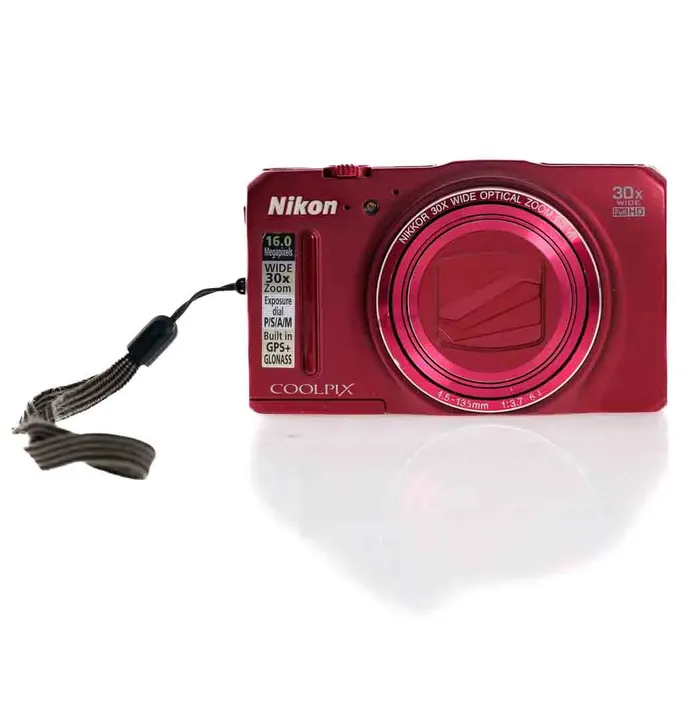 Nikon Coolpix S9700 Digitalkamera 16MP 30x Zoom GPS WiFi rot - Bild 1