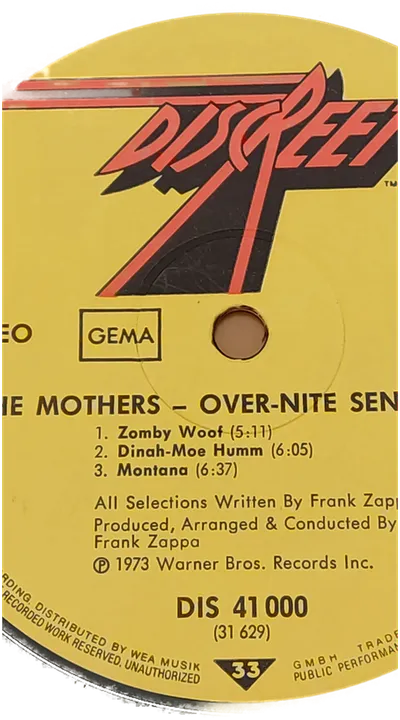 The Mothers (mit Frank Zappa) LP: Over Nite Sensation 1973 - Bild 3