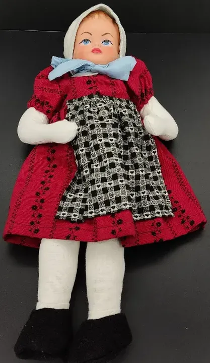 Stoff-Puppe mit Gummikopf Länge ca. 47cm - Bild 2