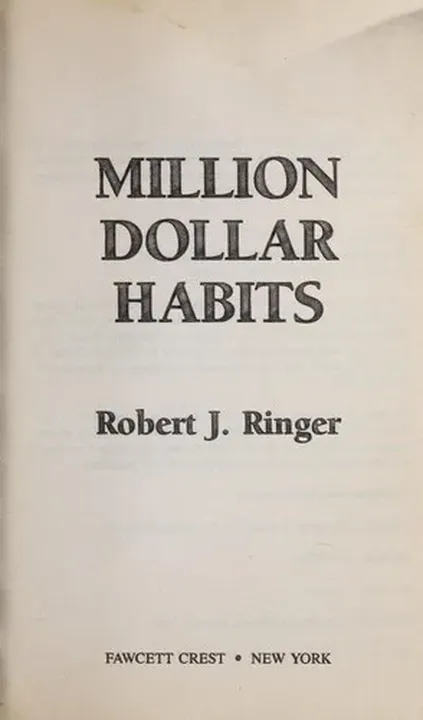 Million Dollar Habits - Robert J. Ringer - Bild 1