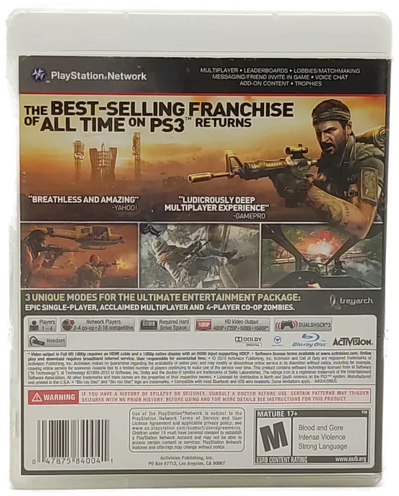 PS3 Call of Duty, Black OPS - Bild 2