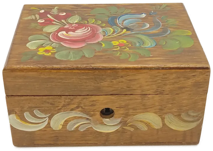 kleine verzierte Holzbox  - Bild 1