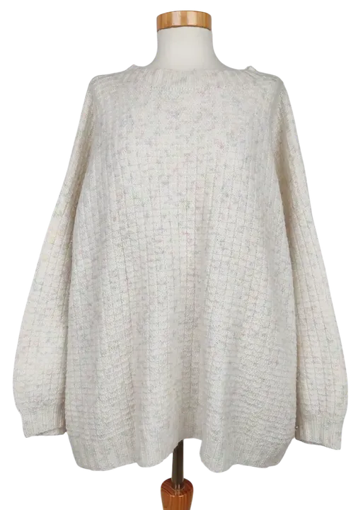 Steffi's Pick - Vintage Damen Strickpullover, weiß - Gr. XL  - Bild 2