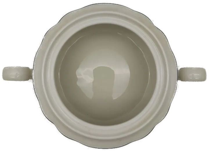 Seltmann Weiden- Suppenschüssel mit Deckel 2,15 l Streublume blauer Rand - Bild 3