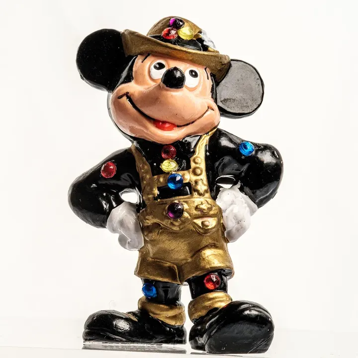 Walt Disney Micky Maus Bullyland handpainted Made in Germany Upcycling  - Bild 1
