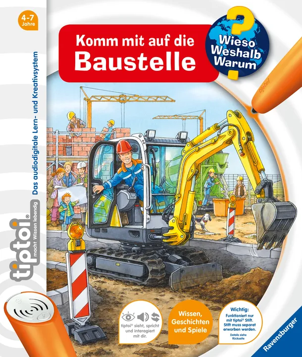 tiptoi® Wieso? Weshalb? Warum? Komm mit auf die Baustelle - Susanne Gernhäuser - RAVENSBURGER - Bild 1