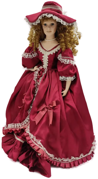 Victorian Doll - Handgearbeitete Porzellan- Sammlerpuppe - H/70 cm  - Bild 4