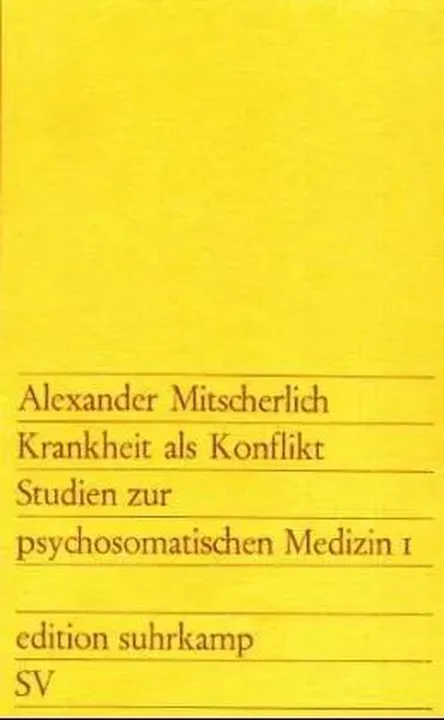 Studien zur psychosomatischen Medizin - Alexander Mitscherlich - Bild 1