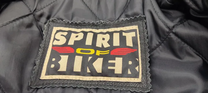 Spirit of Biker Herren Lederjacke schwarz Gr. 52 - Bild 3