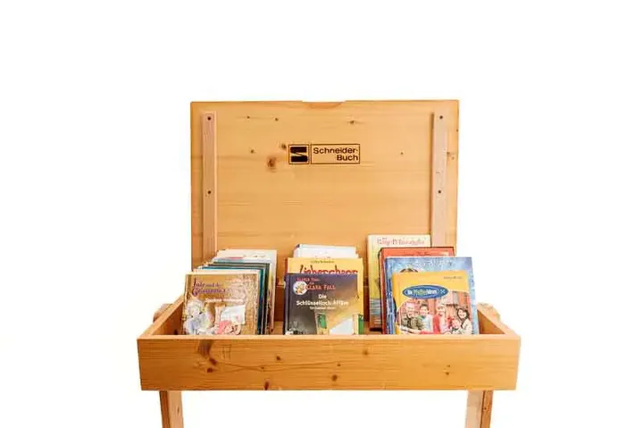 Kinder-Schreibpult Schreibtisch Firma Schneider-Buch mit Inhalt - Bild 3