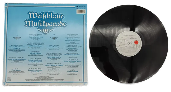 Weißblaue Muskiparadae - Stars und Hits präsendiert von Franz Messner Vinyl Schallplatte  - Bild 3