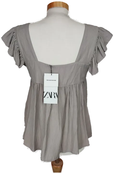 [NEU] Zara Damen Top grau/beige - S/36 - Bild 2