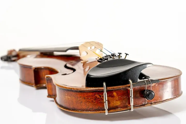 Musikinstrument Antike Vogtländische Manufakturgeige mit Modellbezeichnung ca. 1900 - Geige - Violine - Bild 7